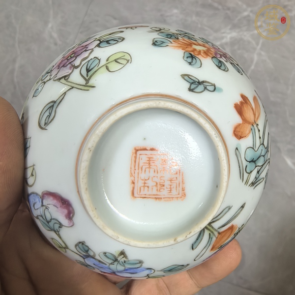 古玩陶瓷粉彩杯真品鑒賞圖