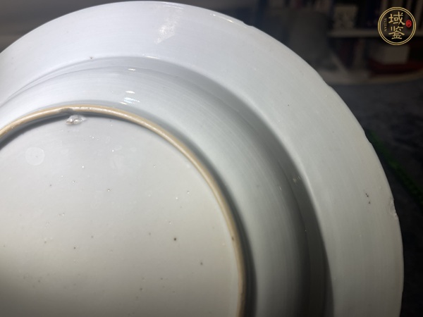 古玩陶瓷青花折枝花卉紋盤真品鑒賞圖