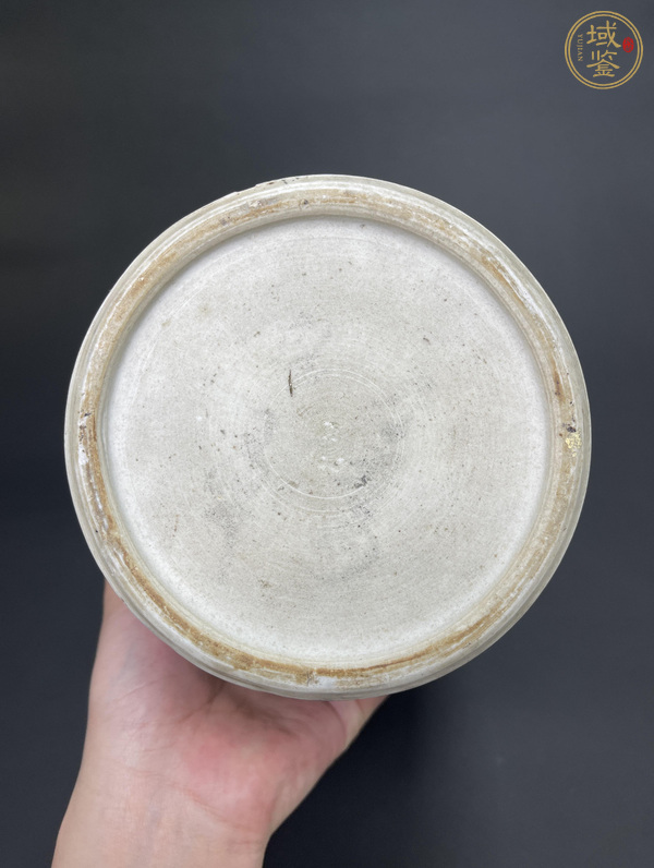 古玩陶瓷清雍正 粉彩錦地紋團鶴瓶真品鑒賞圖