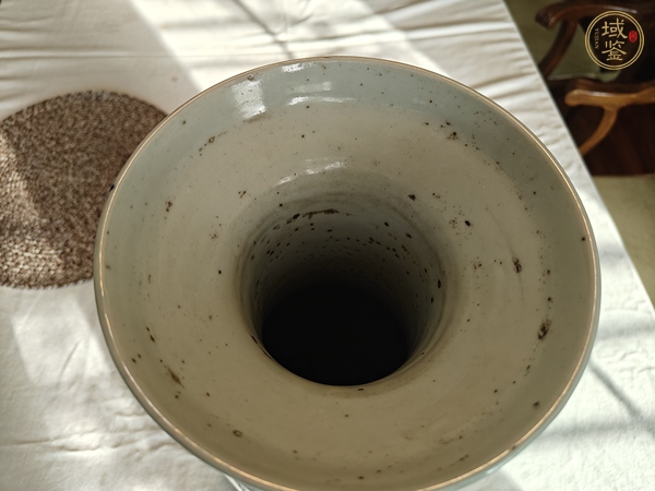 古玩陶瓷囍字紋盤(pán)口瓶真品鑒賞圖