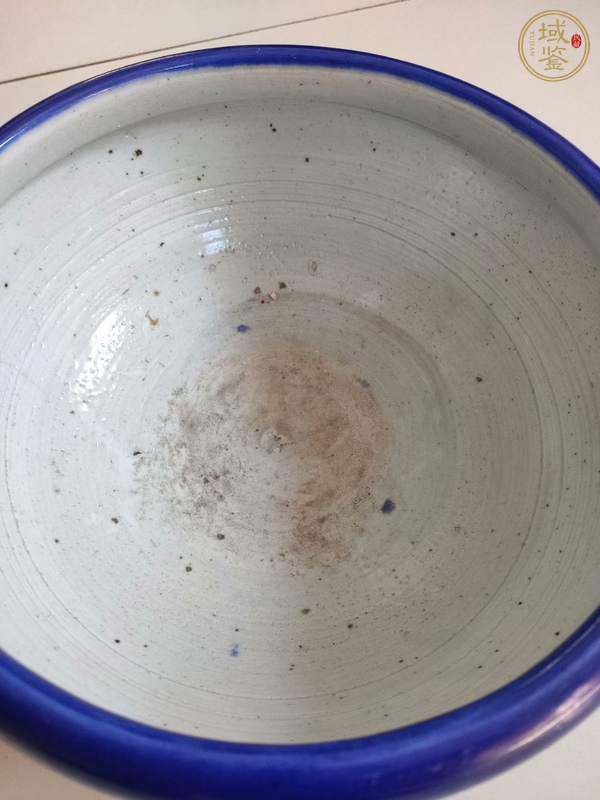 古玩陶瓷祭藍(lán)釉香爐真品鑒賞圖