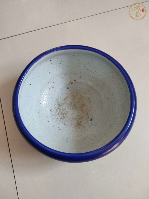 古玩陶瓷祭藍(lán)釉香爐真品鑒賞圖