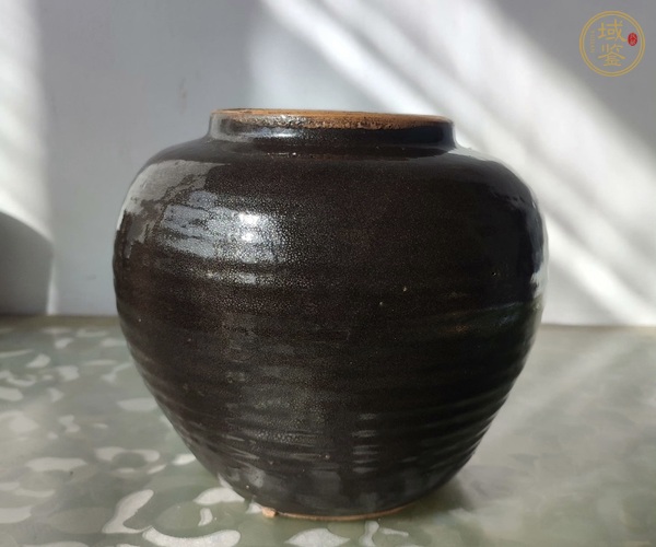 古玩磁州窯銀油滴罐真品鑒賞圖