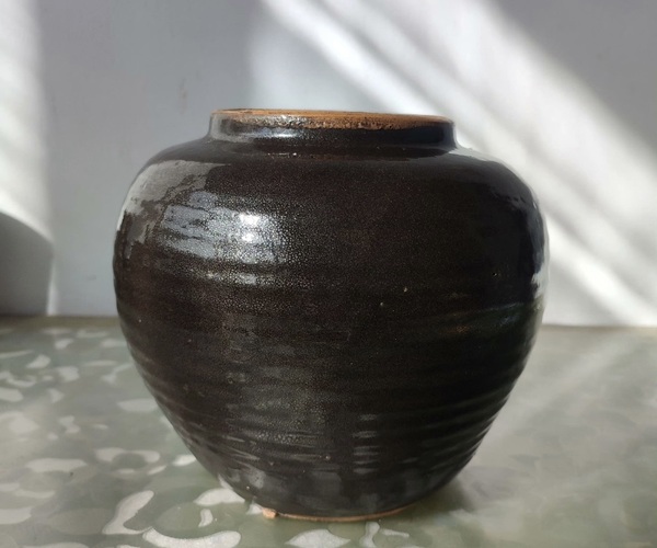 古玩轉(zhuǎn)賣(mài)元代磁州窯銀油滴大罐（滿油滴）拍賣(mài)，當(dāng)前價(jià)格288元