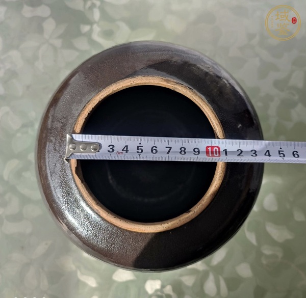 古玩陶瓷磁州窯銀油滴罐真品鑒賞圖