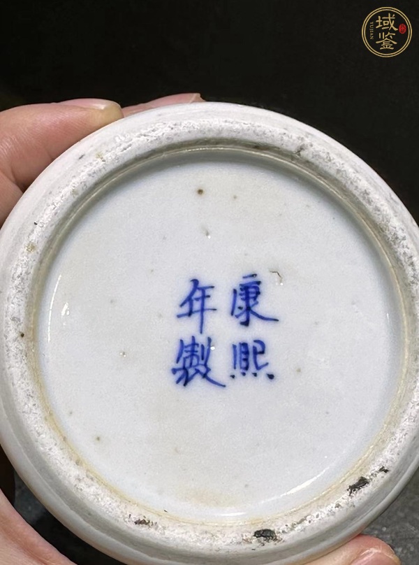 古玩陶瓷光緒·麻姑獻(xiàn)壽青花人物故事瓶 真品鑒賞圖