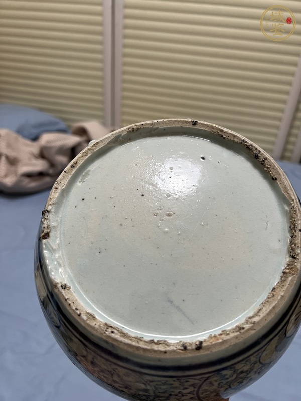 古玩陶瓷青花喜字罐真品鑒賞圖