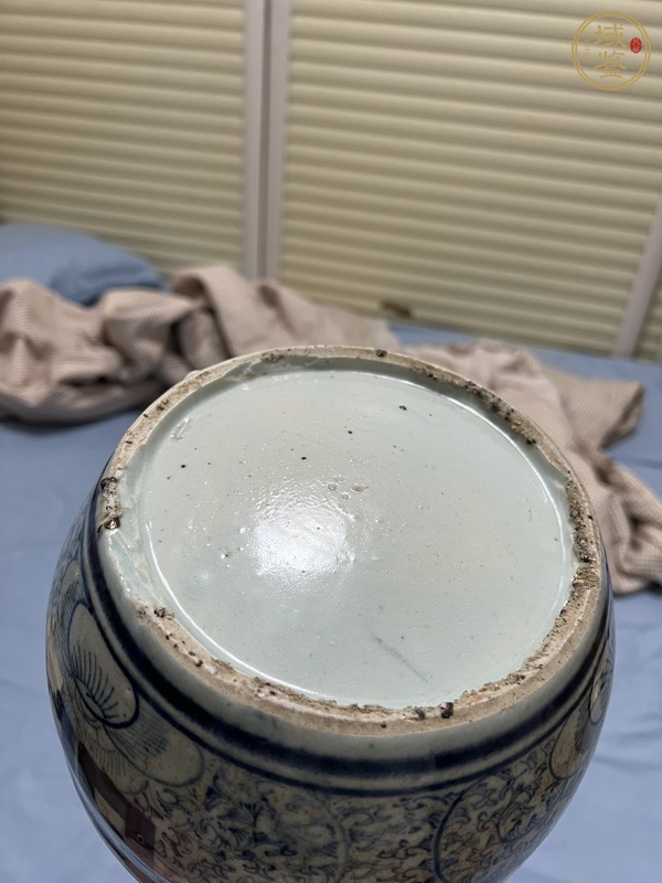 古玩陶瓷青花喜字罐真品鑒賞圖