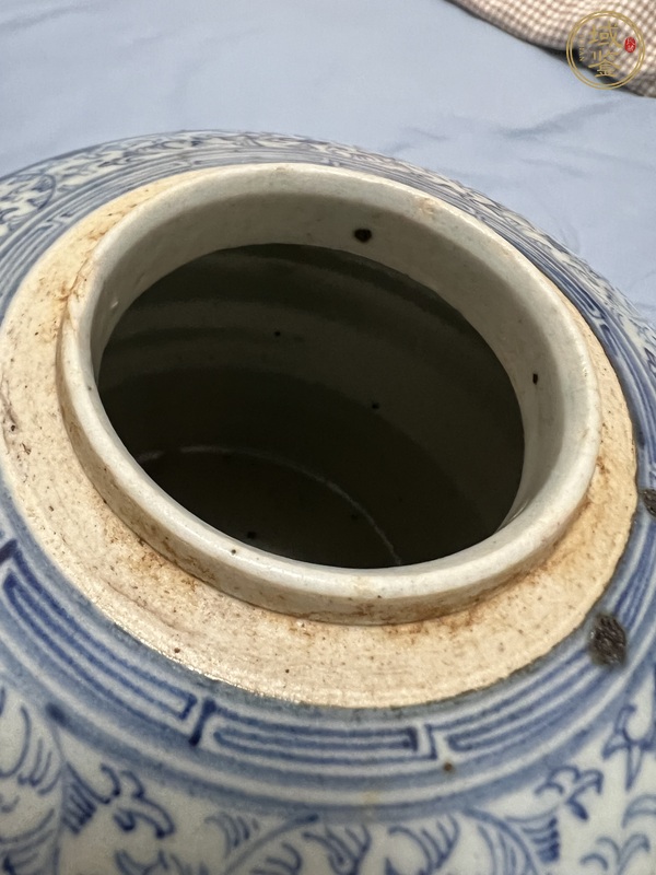 古玩陶瓷青花喜字罐真品鑒賞圖