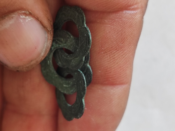 古玩銅器創匯銅三環拍賣,當前價格199元