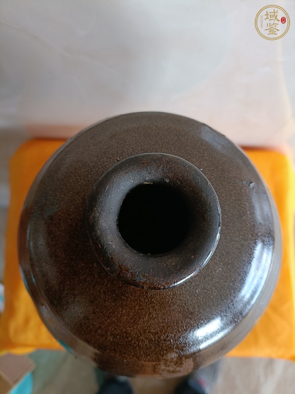 古玩陶瓷磁州窯茶葉末釉褐斑梅瓶真品鑒賞圖