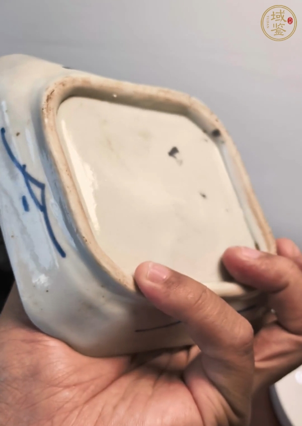古玩陶瓷倭角盤真品鑒賞圖
