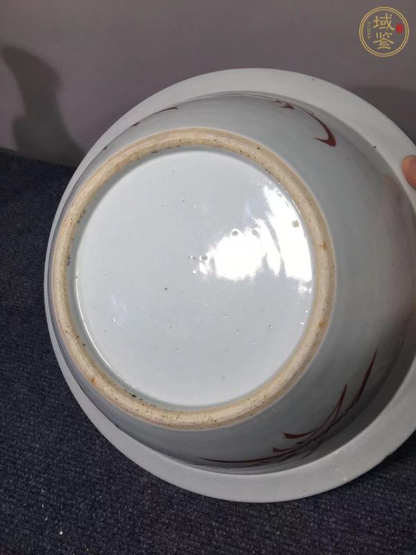 古玩陶瓷粉彩凈手盆真品鑒賞圖