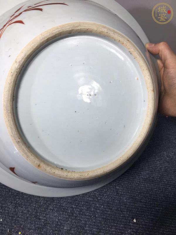 古玩陶瓷粉彩凈手盆真品鑒賞圖