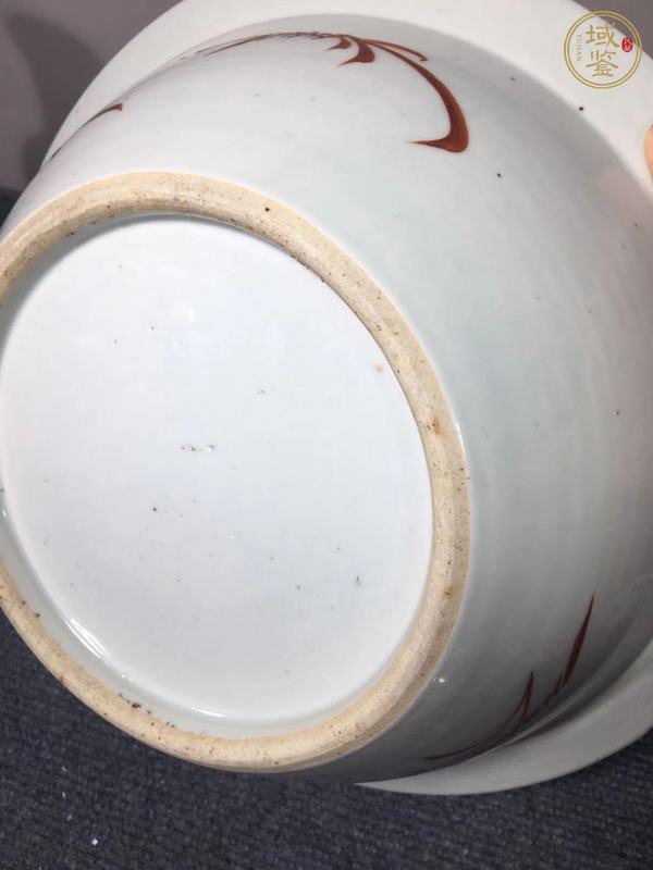 古玩陶瓷粉彩凈手盆真品鑒賞圖