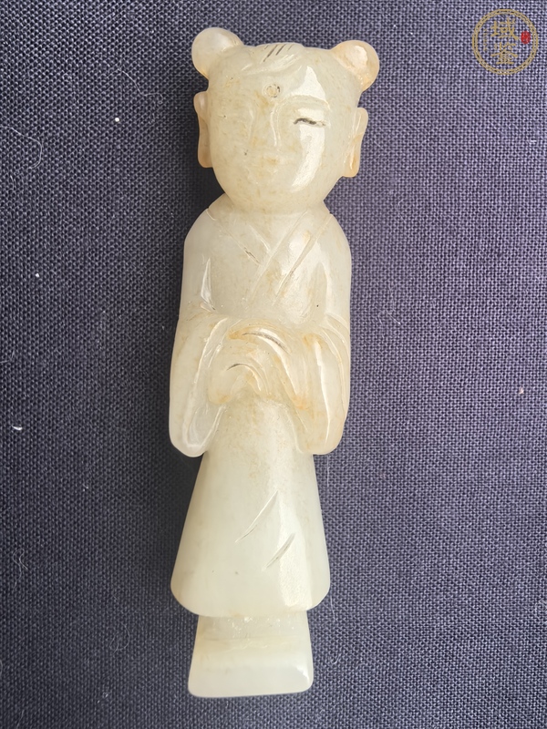 古玩玉器和田玉雕“童子”真品鑒賞圖