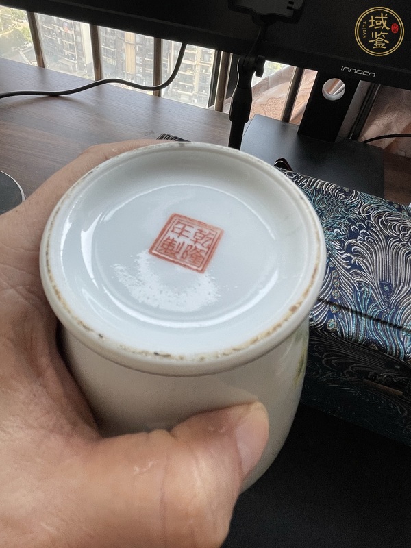 古玩陶瓷粉彩花鳥紋花蘭瓶真品鑒賞圖