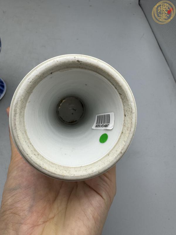 古玩陶瓷清康熙 青花豆兩只真品鑒賞圖
