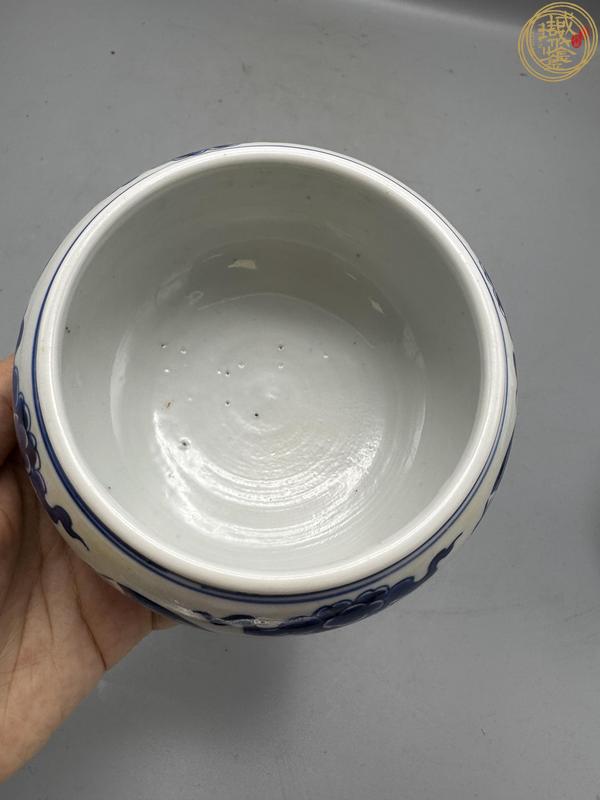 古玩陶瓷清康熙 青花豆兩只真品鑒賞圖