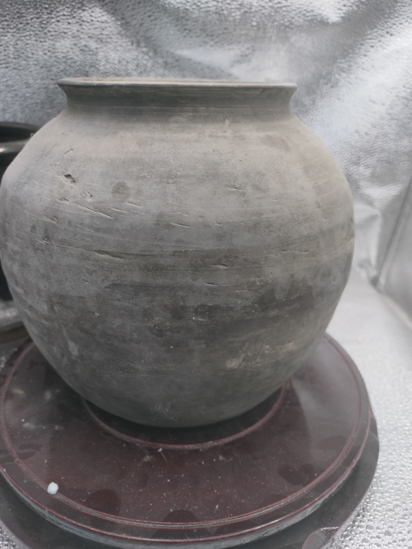古玩陶瓷漢代灰陶罐拍賣，當前價格89元