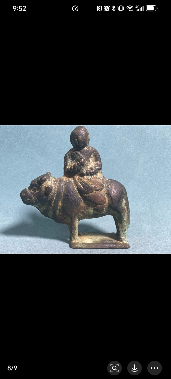 古玩轉賣遼金騎獸造像拍賣，當前價格75000元