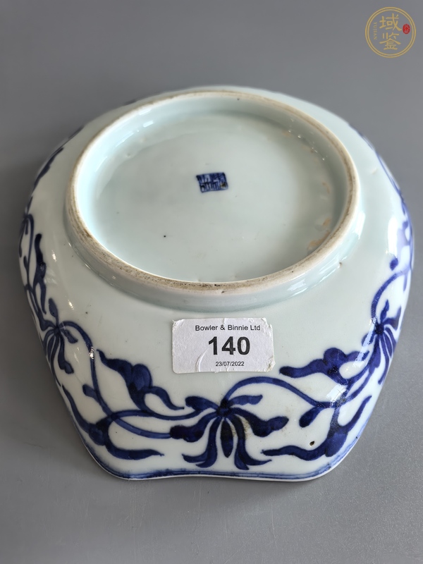 古玩陶瓷青花鶴紋盤真品鑒賞圖