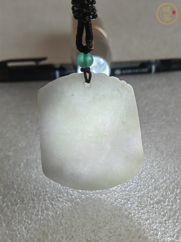 古玩玉器天然翡翠雕“麒麟牌”真品鑒賞圖