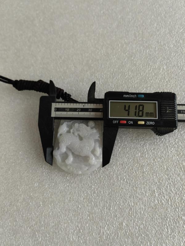 古玩玉器天然翡翠雕“麒麟牌”拍賣,當前價格222元