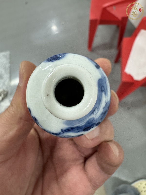 古玩陶瓷青花釉里紅鼻煙壺真品鑒賞圖