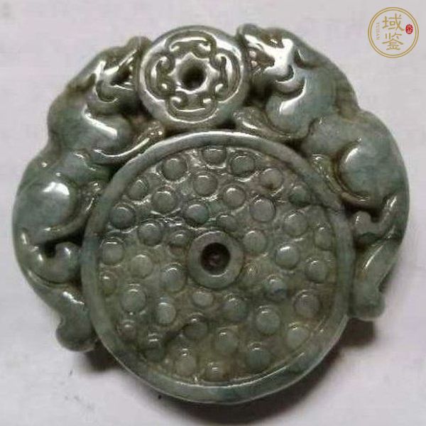 古玩玉器翡翠雕“出廓璧”真品鑒賞圖