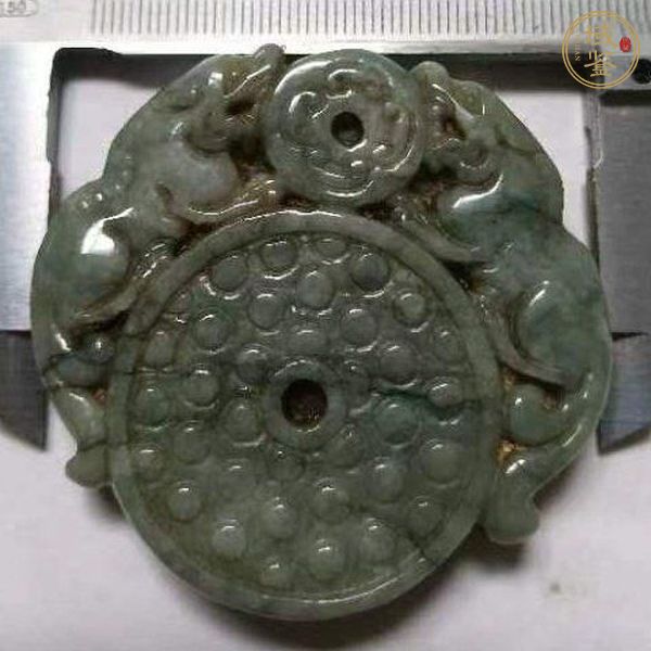 古玩玉器翡翠雕“出廓璧”真品鑒賞圖