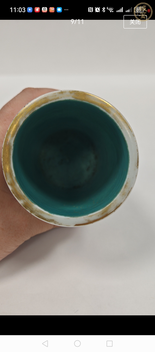 古玩陶瓷粉彩筆筒真品鑒賞圖
