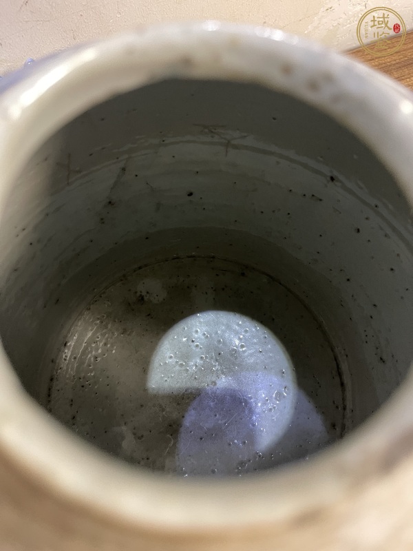 古玩陶瓷青花纏枝花卉紋喜字罐真品鑒賞圖