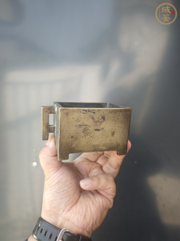 古玩清中期馬槽爐 宣德爐 銅爐真品鑒賞圖