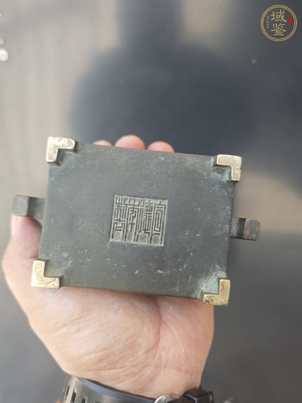 古玩銅器清中期馬槽爐 宣德爐 銅爐真品鑒賞圖