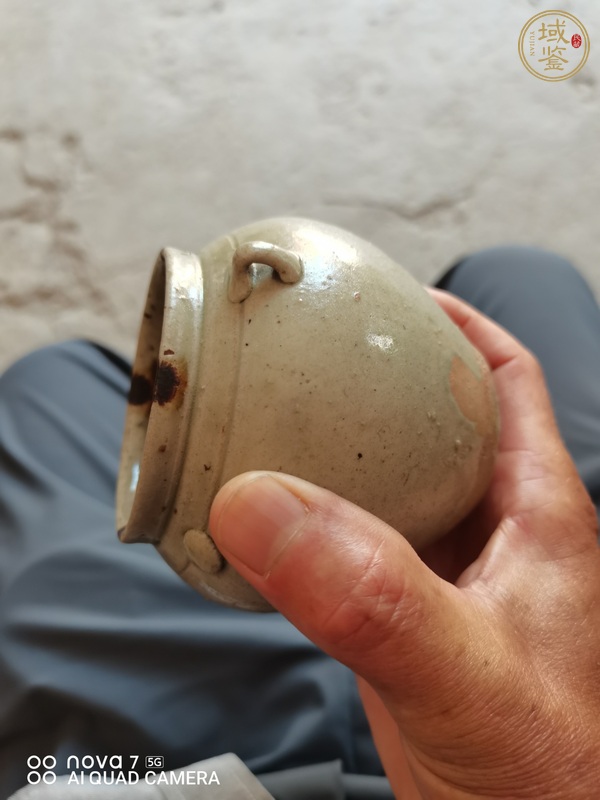 古玩陶瓷青釉褐斑系罐真品鑒賞圖