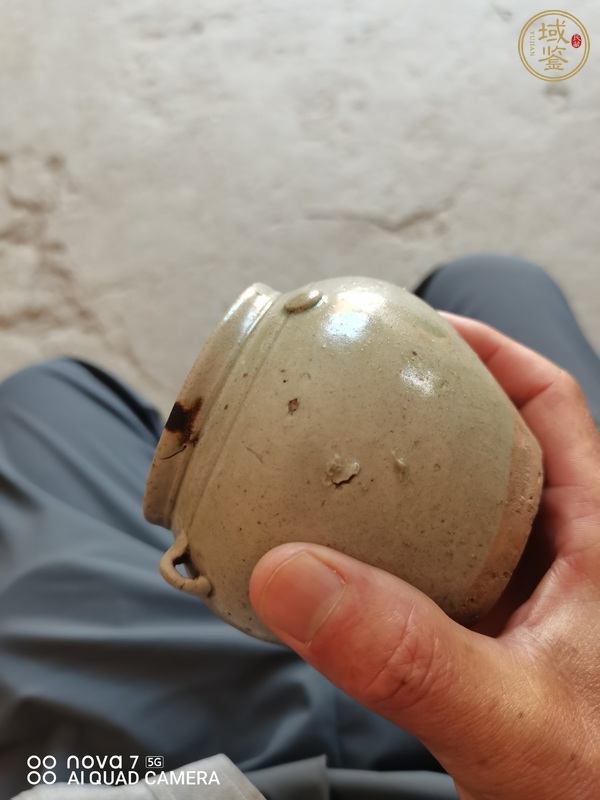古玩陶瓷青釉褐斑系罐真品鑒賞圖