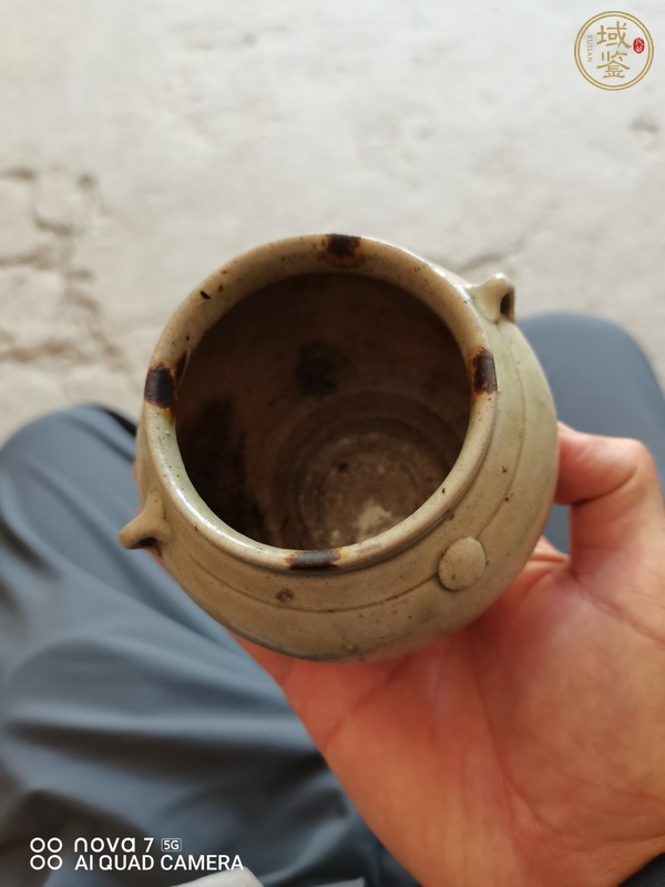 古玩陶瓷青釉褐斑系罐真品鑒賞圖