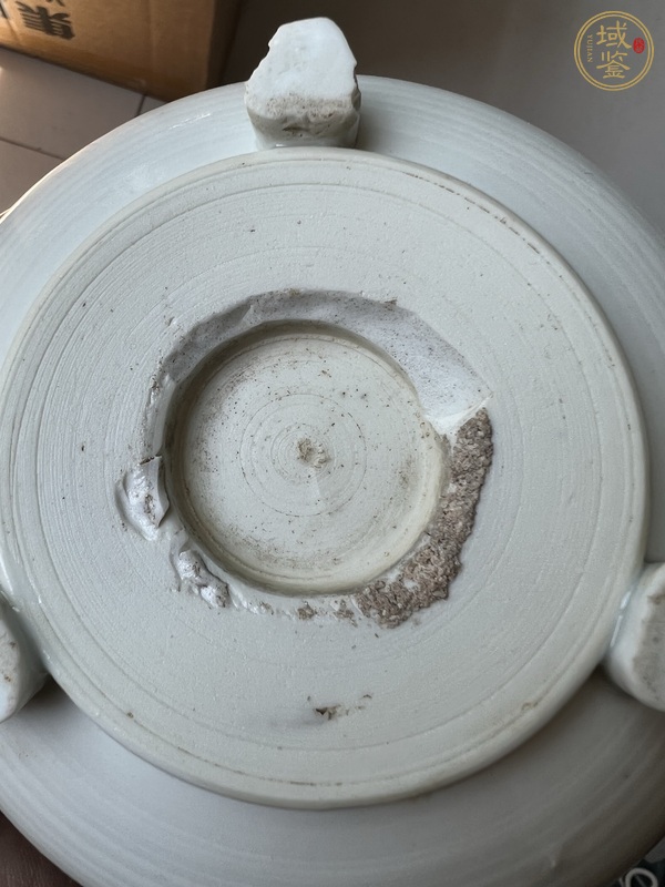 古玩陶瓷白釉香爐真品鑒賞圖