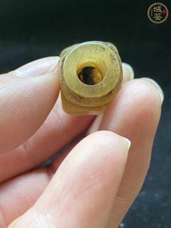 古玩玉器岫玉雕“煙鍋”真品鑒賞圖