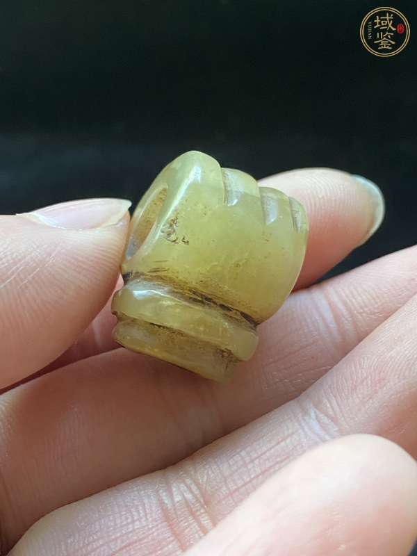 古玩玉器岫玉雕“煙鍋”真品鑒賞圖