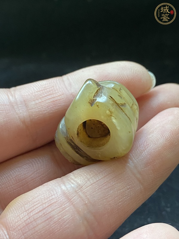 古玩玉器岫玉雕“煙鍋”真品鑒賞圖