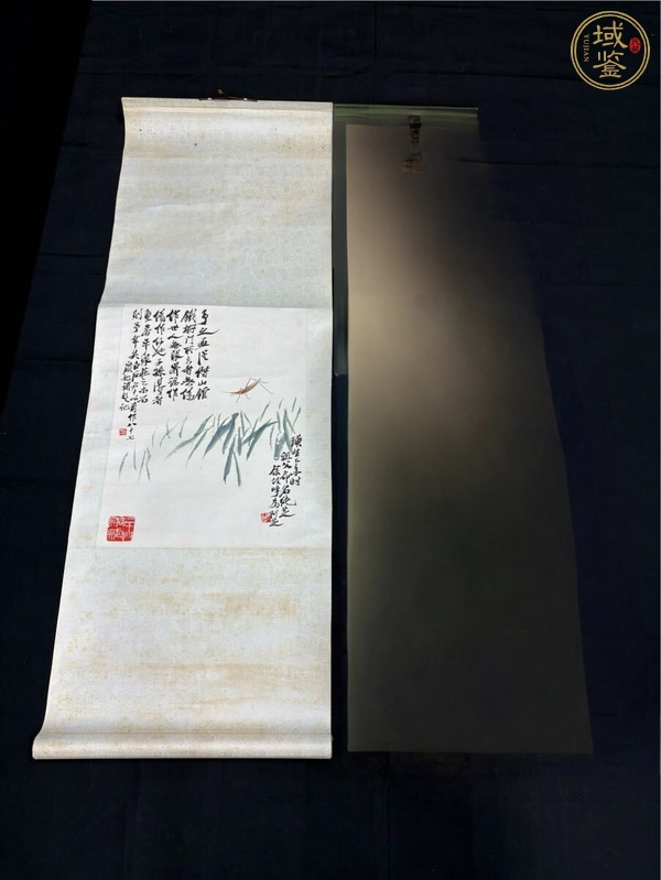 古玩白石款草蟲真品鑒賞圖