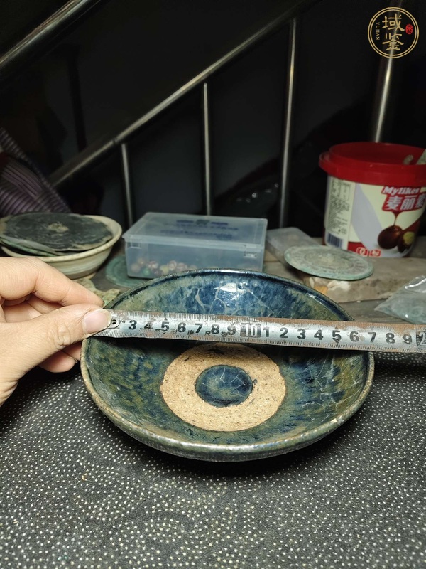 古玩陶瓷元代磁州窯系澀圈圈足疊燒工藝碗真品鑒賞圖
