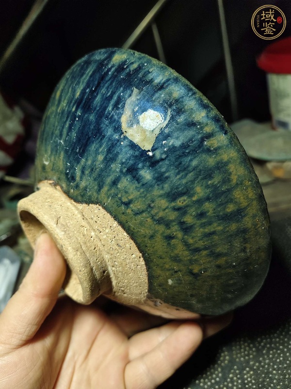 古玩陶瓷元代磁州窯系澀圈圈足疊燒工藝碗真品鑒賞圖