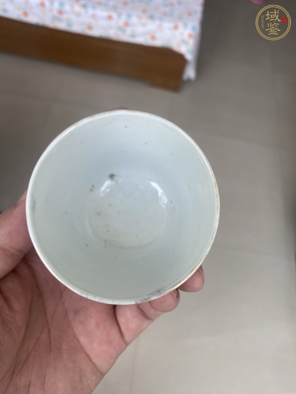 古玩陶瓷民國粉彩花卉杯真品鑒賞圖