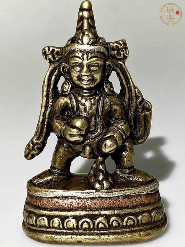 古玩銅器銅黑財神真品鑒賞圖