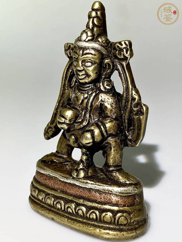 古玩銅器銅黑財神真品鑒賞圖