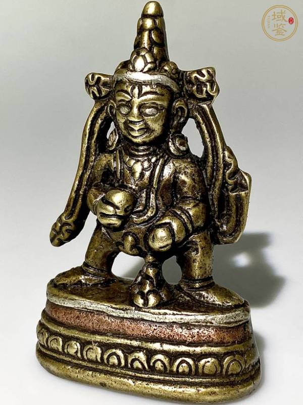 古玩銅器銅黑財神真品鑒賞圖