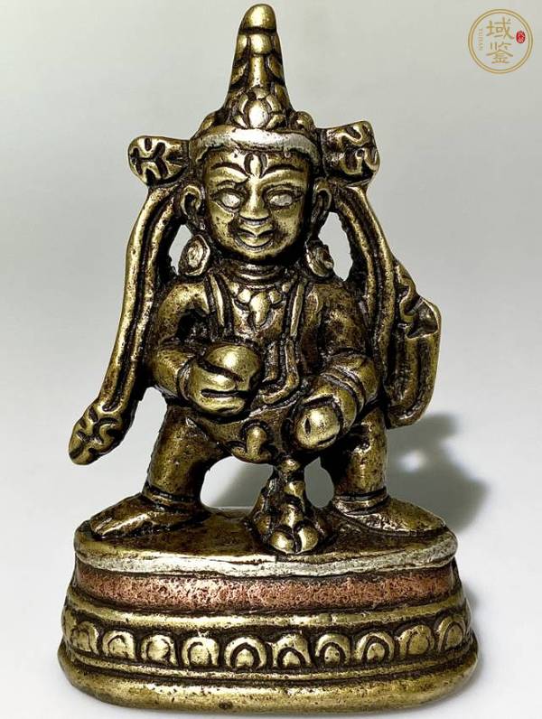 古玩銅器銅黑財神真品鑒賞圖
